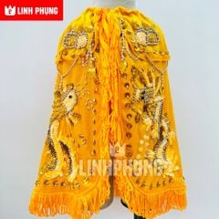 Áo Choàng Nhung Rồng Phụng Vàng Decal (Cúng Bà Địa Mẫu, Chúa Xứ, Ngũ Hành,v.v..) - Mã SP: CRPTV