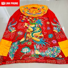 Áo bà Châu Đốc An Giang mẫu Rồng Nổi Cừ Đuôi Công - Mã: MNCDCO