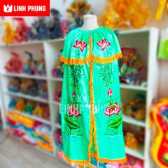 Áo Quan Âm thêu sen trúc (1m- 3m5) - Mã: QAT