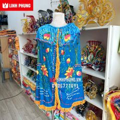 Áo choàng Quan Âm vải nhung kết sen trúc (20cm - 80cm) - Mã: QAK