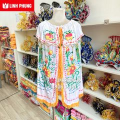 Áo choàng Quan Âm vải nhung kết sen trúc (20cm - 80cm) - Mã: QAK