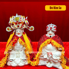 Áo choàng cho tượng ông Thần Tài hoặc Thổ Địa (vải kim sa) Mã: ATDKS