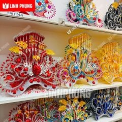 Áo Mão Bà Đen Linh Sơn Thánh Mẫu Tây Ninh-Đồ Cúng Thủ Công Cao Cấp Trang Nghiêm size áo dài 1m ni40