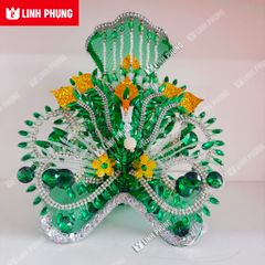 Mão bà Địa Mẫu khung lưới đính đá - Size tượng: 50cm (Ni 26cm) - BTM
