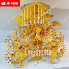Mão Bà BTM Vàng - Tượng Cao 50cm,60cm,80cm,1m,1m2 - Khung Lưới Đính Đá - Linh Phụng