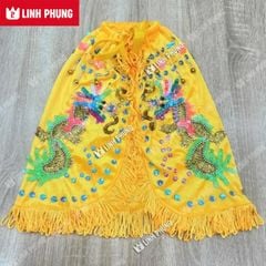 Áo choàng cho tượng ông - vải nhung kết 2 rồng (20cm - 1m6) - Mã: C2R