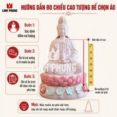 Combo Áo Mão Mẹ Quan Âm Kim Sa - Tượng cao từ 60CM - 2M - Mã: KS9L, QAS