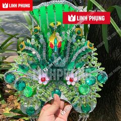 Combo áo choàng và mão bà dành cho tượng cao 50cm đến 60cm