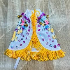 Áo choàng cho tượng ông - vải nhung kết 2 rồng (20cm - 1m6) - Mã: C2R