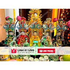 Áo Mão 5 Bà Ngũ Hành Côn Đảo Vũng Tàu - Đồ Thờ Cúng Cao Cấp Trang Nghiêm - Linh Phụng