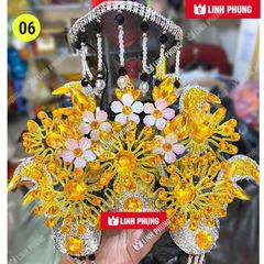 Mão bà Đia Mẫu - tượng cao 40cm (Ni 22cm) - Đen/Vàng