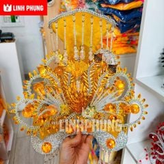 Áo Mão Mẹ Địa Mẫu Núi Cấm An Giang – Đồ Cúng Thủ Công Cao Cấp Trang Nghiêm - 1M-NI40 – Linh Phụng