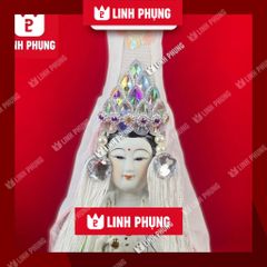 Mão Bà Quan Âm mẫu hột đá (không áo) - dành cho tượng cao 30cm ni18cm