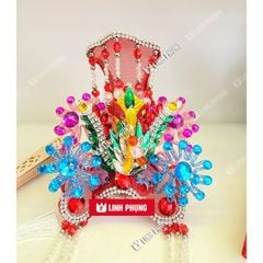 Mão 5 bà Ngũ hành cho tượng cao 20cm ni16 ngũ sắc