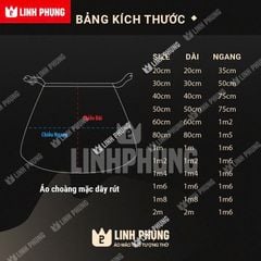 Áo Choàng Nhung Rồng Phụng Vàng Decal cúng Bà Địa Mẫu/ Chúa Xứ/ Ngũ Hành cho tượng cao từ 30cm đến 1m6