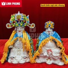 Combo áo mão Thần Tài Thổ Địa (Nhung) kícḣ cỡ vòng đầu từ 10cm đến 20cm - Đo vòng đầu tượng lấy size
