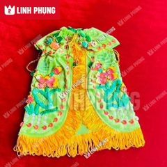 Áo choàng Quan Âm vải nhung kết sen trúc dành cho tượng cao 30cm đến 60cm