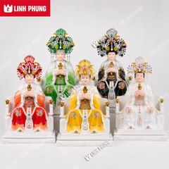 Combo áo mão 5 bà Ngũ Hành - Mẫu HTM, HNS - dành tượng cao 30cm và 40cm