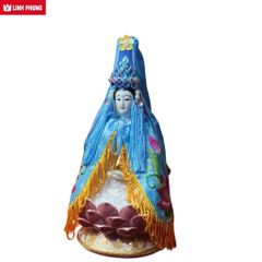 Combo áo mão Quan Âm - tượng cao 40cm (Ni 22cm) - QAH, QAT