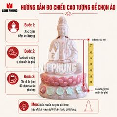 Combo Áo Mão Mẹ Quan Âm Kim Sa - Tượng cao từ 60CM - 2M - Mã: KS9L, QAS