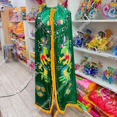 Áo choàng cho tượng ông - vải nhung kết 2 rồng (20cm - 1m6) - Mã: C2R