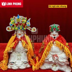 Combo áo mão Thần Tài Thổ Địa (Nhung) kícḣ cỡ vòng đầu từ 10cm đến 20cm - Đo vòng đầu tượng lấy size
