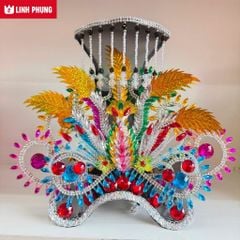 Áo Mão Mẹ Địa Mẫu Núi Cấm An Giang – Đồ Cúng Thủ Công Cao Cấp Trang Nghiêm kícḣ cỡ áo dài 1m ni40 – Linh Phụng