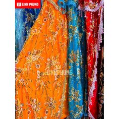 [MỚI] Áo Choàng Cho Tượng Bà - Vải Voan Kim Sa - 2 LỚP - SIZE TƯỢNG 8 TẤT -2M5