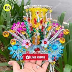 Mão bà Đia Mẫu - tượng cao 40cm (Ni 22cm) - Đen/Vàng