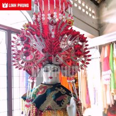 Combo Áo Mão cho tượng bà Chúa Xứ - tượng cao từ 30cm - 60 cm (đỏ, vàng)