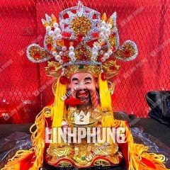 Combo Áo Mão Ông Thần Tiền Kim Sa (Không Kèm Tượng) dành cho tượng cao từ 10cm đến 40cm - Đo vòng đầu tượng lấy size