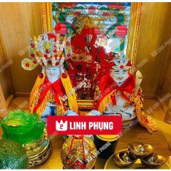 Combo áo mão Thần Tài Thổ Địa dành cho tượng mini cao 8cm đến 10cm
