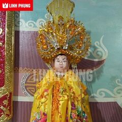 Combo Áo Mão cho tượng bà Chúa Xứ - tượng cao từ 30cm - 60 cm (đỏ, vàng)