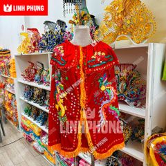 Áo Mão Bà Đen Linh Sơn Thánh Mẫu Tây Ninh-Đồ Cúng Thủ Công Cao Cấp Trang Nghiêm size áo dài 1m ni40