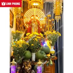 Áo choàng Quan Âm - Chùa Miếu Nổi Gò Vấp (Bên Sông) - Size: 1m8