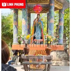 Áo choàng Quan Âm - Chùa Miếu Nổi Gò Vấp (Bên Sông) kícḣ thước áo 1m8