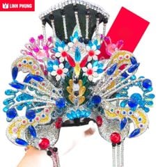 Combo áo choàng và mão bà mẫu hoa cho tượng cao 30cm ni 18cm - Mã: HTM, HNS