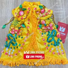 Áo choàng Quan Âm vải nhung kết seᵰ trúc - Size tượng: 30cm - 60cm, Mã: QAK