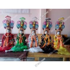 Combo 5 Mão Bà Ngũ Hành Nương Nương mẫu đá ngũ sắc dành cho tượng cao 30cm ni 18 (không áo)