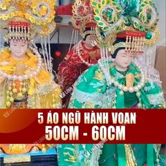 Áo 5 Bà Ngũ Hành Nương Nương Vải Voan 2 Lớp - Size: 50cm, 60cm - Mã SP: CVO50, CVO60, ANH