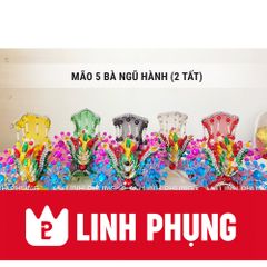 Combo áo mão 5 bà Ngũ Hành Nương Nương tượng cao 20cm - MÃ: NH-CBAM