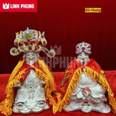 Combo áo mão Thần Tài Thổ Địa (Nhung) kícḣ cỡ vòng đầu từ 10cm đến 20cm - Đo vòng đầu tượng lấy size