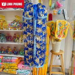 [MỚI] Áo Choàng Cho Tượng Bà - Vải Voan Kim Sa - 2 LỚP - SIZE TƯỢNG 8 TẤT -2M5