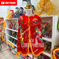 Áo Mão Bà Đen Linh Sơn Thánh Mẫu Tây Ninh-Đồ Cúng Thủ Công Cao Cấp Trang Nghiêm size áo dài 1m ni40