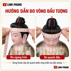 Combo áo choàng và mão bà mẫu hoa cho tượng cao 30cm ni 18cm - Mã: HTM, HNS