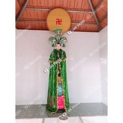 Áo choàng Mẹ Quan Âm hoặc Địa Mẫu dành cho tượng cao từ 80cm đến 2m5