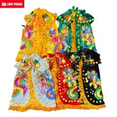 Combo 5 áo bà Ngũ Hành Nương Nương dành cho tượng cao từ 30cm đến 60cm