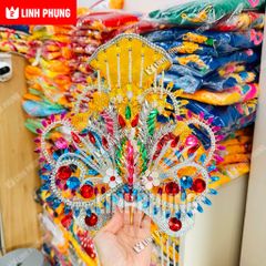 Gia Lào Đồng Nai - Áo Mão Bà Địa Mẫu - Size: 1M-Ni40 - Đồ Thờ Cúng Cao Cấp Trang Nghiêm - Linh Phụng