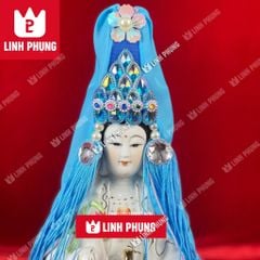 Mão Bà Quan Âm mẫu hột đá (không áo) - dành cho tượng cao 30cm ni18cm