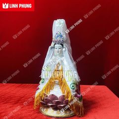 Combo áo mão Quan Âm - tượng cao 40cm (Ni 22cm) - QAH, QAT